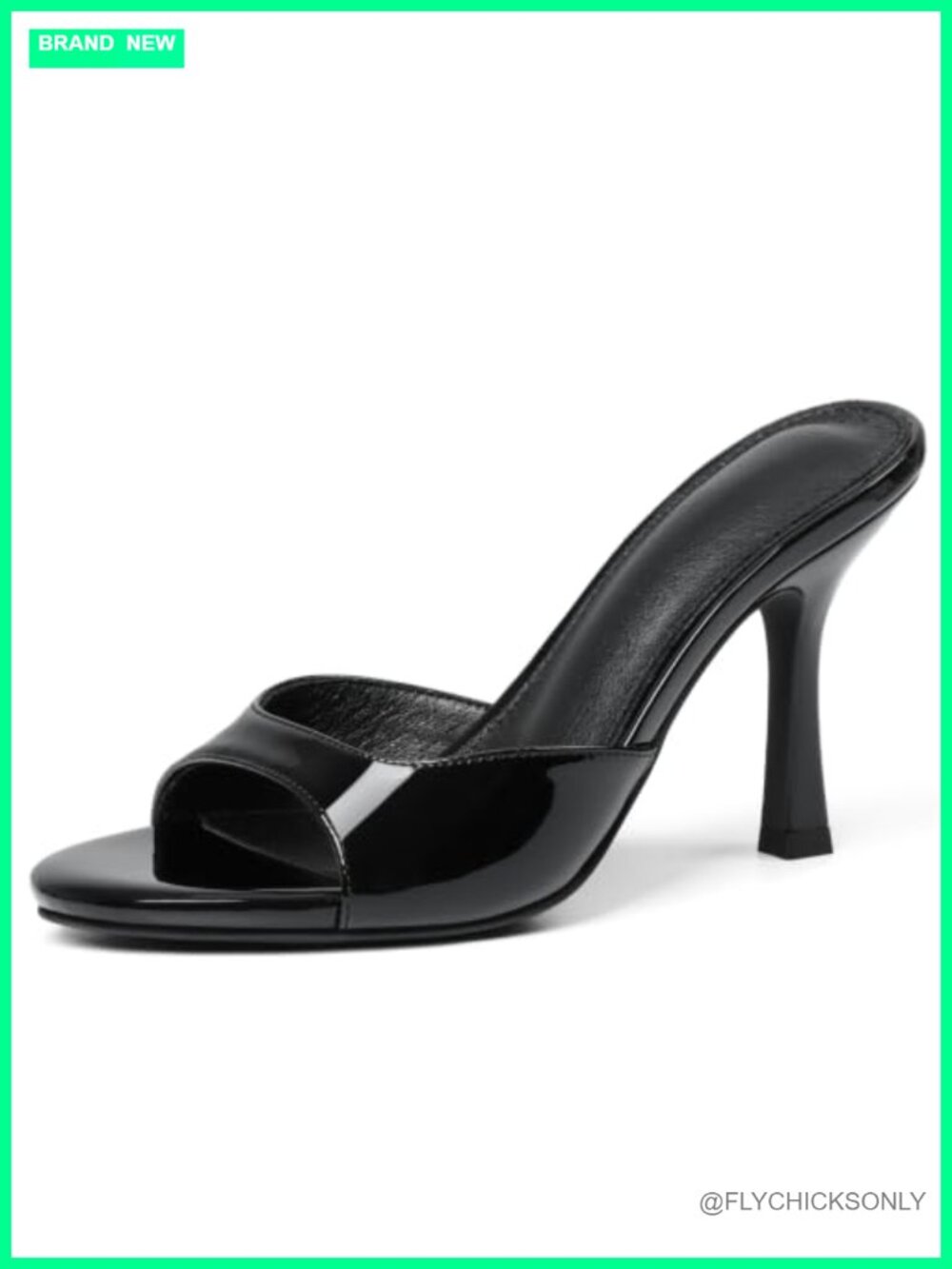 Women's Open Toe Slip On Stiletto Heeled Sandals Comfortable Dress Shoes